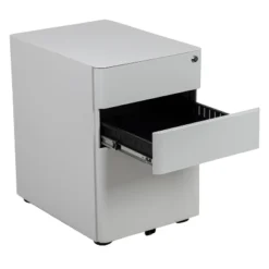 Flash Furniture Modern 3-Drawer Mobile Locking Filing Cabinet With Anti-Tilt Mechanism And Hanging Drawer For Legal & Letter Files -Famous Furniture Store GUEST 8dd9ac1b 61e9 40c6 942e 89a34d7df307