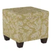 Fairland Storage Ottoman Golden Leaf Print - Skyline Furniture