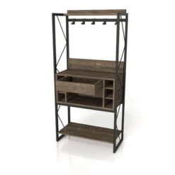 Orella Rustic Baker's Rack Reclaimed Oak - MiBasics -Famous Furniture Store GUEST 8e286077 d8d8 4956 9db1 3238e77fcdf3