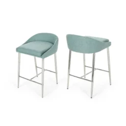 Set Of 2 Bandini Modern Upholstered Counter Height Barstools - Christopher Knight Home -Famous Furniture Store GUEST 8e374562 fa27 46fd b21e e7c598458fdb