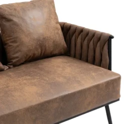 Modern Accent Metal Frame Tufted Sofa With Arms - ModernLuxe 17 Modern Accent Metal Frame Tufted Sofa With Arms - ModernLuxe -Famous Furniture Store GUEST 8e51255e 009f 4882 901d 69f7536d279c