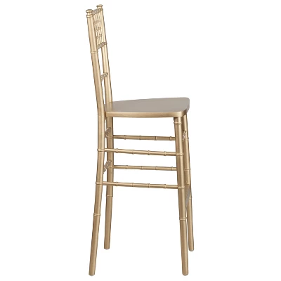 Flash Furniture HERCULES Series Gold Wood Chiavari Barstool 9 Flash Furniture HERCULES Series Gold Wood Chiavari Barstool - Image 7