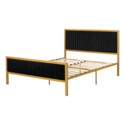 Queen Flam Upholstered Metal Bed - South Shore 28 Queen Flam Upholstered Metal Bed - South Shore -Famous Furniture Store GUEST 908f4497 d994 44ba a3b0 d0ddabcecd65