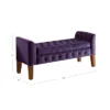 Velvet Tufted Storage Settee Bench - HomePop -Famous Furniture Store GUEST 90dbfb4a 866c 41f0 9da4 e5611ad9c739