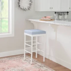 Set Of 2 Devin Barstool White - Linon -Famous Furniture Store GUEST 90ec534a e50c 4d6d 9840 729ecc50ab56