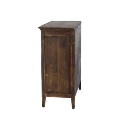 Farmhouse Wood And Enamel Cabinet With Drawers Brown - Olivia & May -Famous Furniture Store GUEST 90f1f0c1 d0d0 4aae 9fe0 5b477f2f4772