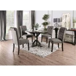 Greiger Round Dining Table Black - HOMES: Inside + Out -Famous Furniture Store GUEST 915ed93d 45e8 4a9e 8bb5 5d95ed03336c