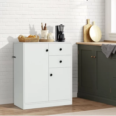 Costway Kitchen Storage Cabinet 2 Drawer Sideboard Floor Cupboard With Adjustable Shelves 5 Costway Kitchen Storage Cabinet 2 Drawer Sideboard Floor Cupboard With Adjustable Shelves - Image 3