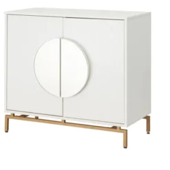 Home Source Cement Console Bar Cabinet With Half Moon Handles -Famous Furniture Store GUEST 9211bfb4 0c1c 42b3 8bb9 45cbc348cc10