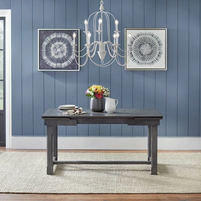 Riga Extendable Dining Table Gray - Buylateral 3 Riga Extendable Dining Table Gray - Buylateral