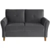 Dunleith Modern Contemporary Velvet Tufted Loveseat In Gray And Walnut - Lexicon 2 Dunleith Modern Contemporary Velvet Tufted Loveseat In Gray And Walnut - Lexicon -Famous Furniture Store GUEST 926f7cce 18f2 4410 baf0 6a928a30b6ef