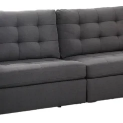 72" Earsom Sofa Gray Linen - Acme Furniture -Famous Furniture Store GUEST 927079bf 6dc5 4454 9463 a60206c9134b