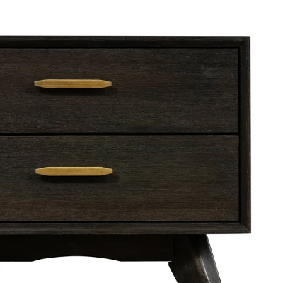 2 Drawer Baly Mid-Century Modern Nightstand - Armen Living 12 2 Drawer Baly Mid-Century Modern Nightstand - Armen Living - Image 10
