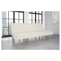 Naomie Futon Sofa Bed White - Room & Joy -Famous Furniture Store GUEST 932cf05c d52f 41e2 8998 b435a5040c48