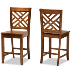 2pc Caron Wood Counter Stool Set - Baxton Studio 16 2pc Caron Wood Counter Stool Set - Baxton Studio -Famous Furniture Store GUEST 93409e39 ce18 46dd b485 b98a80d46925