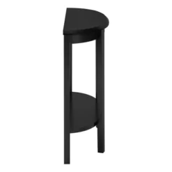 36" 2 Tier Half Moon Shape Console Table Black - EveryRoom -Famous Furniture Store GUEST 9471f875 659e 463c 8005 836afd567006