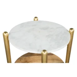 Melrose Side Table White/Gold - ZM Home 14 Melrose Side Table White/Gold - ZM Home -Famous Furniture Store GUEST 94862b9d 2778 47e6 b176 a8ca46e8ab96