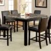 HOMES: Inside + Out Bailey II Marble Top Counter Height Dining Table - Black 1 HOMES: Inside + Out Bailey II Marble Top Counter Height Dining Table - Black -Famous Furniture Store GUEST 94ef9a72 52c4 41cc 99b7 6336fef5bc0c