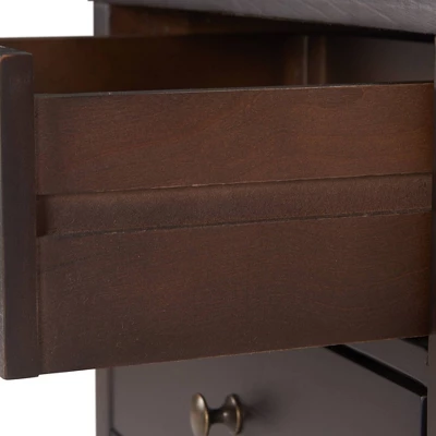 Finley Solid Wood 3 Drawer Nightstand - ClickDecor 7 Finley Solid Wood 3 Drawer Nightstand - ClickDecor - Image 5