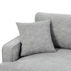 80.7" Modern Upholstered Loveseat Sofa With Metal Legs And 2 Pillows-ModernLuxe -Famous Furniture Store GUEST 9618f10b 3e7d 40cc 9fe3 4c50e06b0132