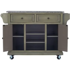 Glenwillow Home Kitchen Cart With Locking Casters -Famous Furniture Store GUEST 97a7babe 0a10 431b 87fc 6bb74010f6c1
