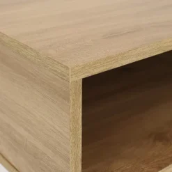 Sunnydaze Decor Sunnydaze Indoor Industrial-Style Nightstand With Open Shelf - MDP - Brown -Famous Furniture Store GUEST 97b4d371 2a6d 4e08 8187 147c43c9f33b