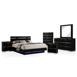 6pc Cavatao Bedroom Set With Led Light - MiBasics -Famous Furniture Store GUEST 984f67c3 d29c 4a3d ae63 860bffa36dac