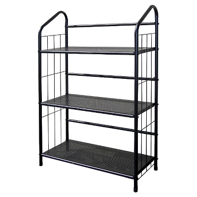 Metal Book Shelf Black - Ore International 5 Metal Book Shelf Black - Ore International - Image 3