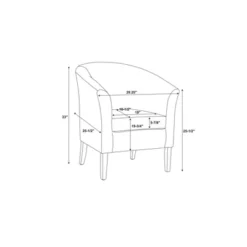 Simon Club Chair - Linon -Famous Furniture Store GUEST 9a1ca2b1 d2fc 418a a627 979b832362bd