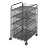 Steel Onyx Mesh File Cart With 1 File Drawer And 2 Small Drawers In Black-Safco 1 Steel Onyx Mesh File Cart With 1 File Drawer And 2 Small Drawers In Black-Safco -Famous Furniture Store GUEST 9aa3b662 dcc9 42eb 9603 36bb065e1285