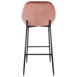 Elama 2 Piece Velvet Bar Stool In Pink With Black Legs -Famous Furniture Store GUEST 9ad9aa5f 20de 4815 b8c8 e361259cd906