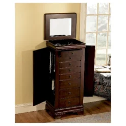 Josette Jewelry Armoire Cherry - Powell Company -Famous Furniture Store GUEST 9b543b78 e876 4ba2 b1ba eddbef8b4f44