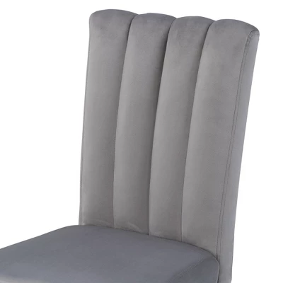 6 PCS Dining Table Set With Marble Veneer Table And 4 Flannelette Upholstered Dining Chairs & Bench-ModernLuxe 11 6 PCS Dining Table Set With Marble Veneer Table And 4 Flannelette Upholstered Dining Chairs & Bench-ModernLuxe - Image 9