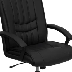 Flash Furniture Mid-Back Black LeatherSoft Swivel Manager's Office Chair With Arms -Famous Furniture Store GUEST 9c3724c4 bbbe 4e67 be7e 74c6241130dc