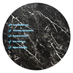 Costway 6PCS Round Bistro Bar Table Height Adjustable 360-degree Swivel WhiteBlack -Famous Furniture Store GUEST 9c967d69 025f 48dc ba35 eab0a9211953