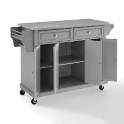 Stainless Steel Top Kitchen Cart/Island Vintage Gray - Crosley 13 Stainless Steel Top Kitchen Cart/Island Vintage Gray - Crosley -Famous Furniture Store GUEST 9d029ccb 716e 4ad6 81ba 191756ea7678