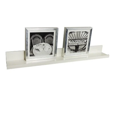 35.4" X 4.5" Picture Ledge Wall Shelf White - InPlace 3 35.4" X 4.5" Picture Ledge Wall Shelf White - InPlace