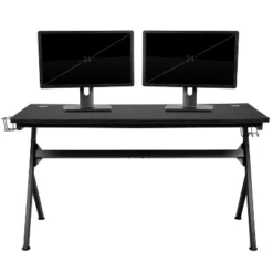 BlackArc Zulu Gaming Desk And Chair Set, Ergonomic Gaming Chair With USB Massage, Slide-Out Footrest, And Detachable Headrest Pillow -Famous Furniture Store GUEST 9dd25227 96bd 495e b9fe 4602732813b8
