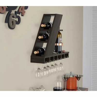 Quinne Compact Wine Rack Wenge - MiBasics 4 Quinne Compact Wine Rack Wenge - MiBasics - Image 2