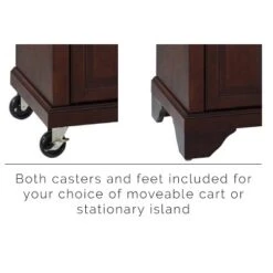Lafayette Wood Top Full Size Kitchen Island/Cart Mahogany - Crosley -Famous Furniture Store GUEST a10c80fc 576a 49f4 b50a 8d520742dcb2