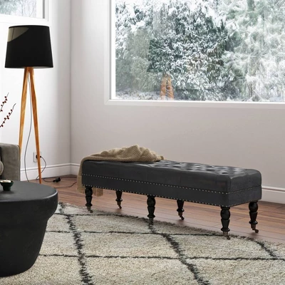 Donovan Tufted Ottoman Bench - WyndenHall 3 Donovan Tufted Ottoman Bench - WyndenHall