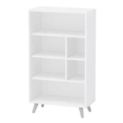 40.75" Sidney 4 Shelf Bookshelf White - Polifurniture -Famous Furniture Store GUEST a17c43b1 085d 4a81 8c37 2e589486490d