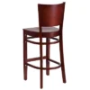 Emma And Oliver Solid Back Wooden Restaurant Dining Barstool -Famous Furniture Store GUEST a1814656 5b2e 4894 b809 98645ebc3225