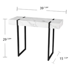 Wennan Modern Faux Marble Console Table Black/White - Aiden Lane -Famous Furniture Store GUEST a1cb2aa5 70cb 4ab0 a4df f315f132486a