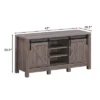 Costway TV Stand Sliding Barn Door Entertainment Center For TV's Up To 55'' With Storage -Famous Furniture Store GUEST a1f716b5 e597 4d06 b11f 5e85af5cb9a3