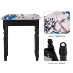 Tangkula Tri Folding Vanity Mirror Makeup Table Set W/4 Drawers & Stool White 11 Tangkula Tri Folding Vanity Mirror Makeup Table Set W/4 Drawers & Stool White -Famous Furniture Store GUEST a32f7c58 ed88 4daa 837c 4ca6a92aa998