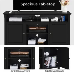 Yaheetech 24.6in Height Mid-century TV Stand TV Console Table Black 14 Yaheetech 24.6in Height Mid-century TV Stand TV Console Table Black -Famous Furniture Store GUEST a380fd5b 7407 47a7 b23b 06ae8d247856