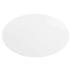 42" Tupelo Oval Wood Dining Table Gold White - Modway