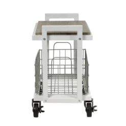 Cart System With Wheels 2 Tier White - Atlantic 16 Cart System With Wheels 2 Tier White - Atlantic -Famous Furniture Store GUEST a41c9956 b2c4 48c7 ba02 0e7a4f75068c