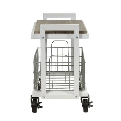 Cart System With Wheels 2 Tier White - Atlantic 8 Cart System With Wheels 2 Tier White - Atlantic - Image 6